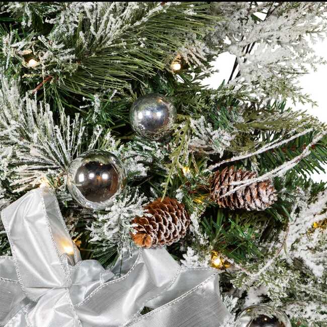 26-Inch Pre-Lit Snowy Silver Wall Tree - Other Accents - 2