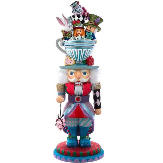 24-Inch Alice Teacup Party Hat Nutcracker