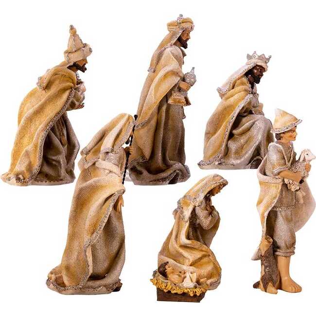 3-11.25-Inch Resin Nativity Table Piece Set, 7 Pieces - Other Accents - 5