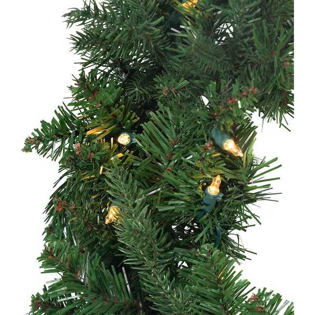 30-Inch Pre-Lit Clear Jackson Pine Wreath - Wreaths - 4