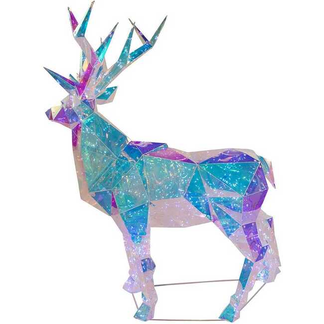 35.4-Inch Pre-Lit 500 Cool White LED Multifunction Holographic Reindeer - Other Accents - 5