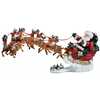 24-Inch Fabriché Musical Santa with Eight Reindeer, 2-Piece Set - Other Accents - 1 - thumbnail
