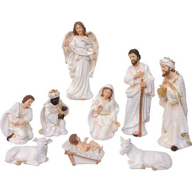 2-8.25-Inch Nativity Table Piece, 10-Piece Set - Other Accents - 5