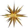24-Inch 4-Light Warm White LED Gold Crackle Moravian Star Tree Topper - Other Accents - 1 - thumbnail