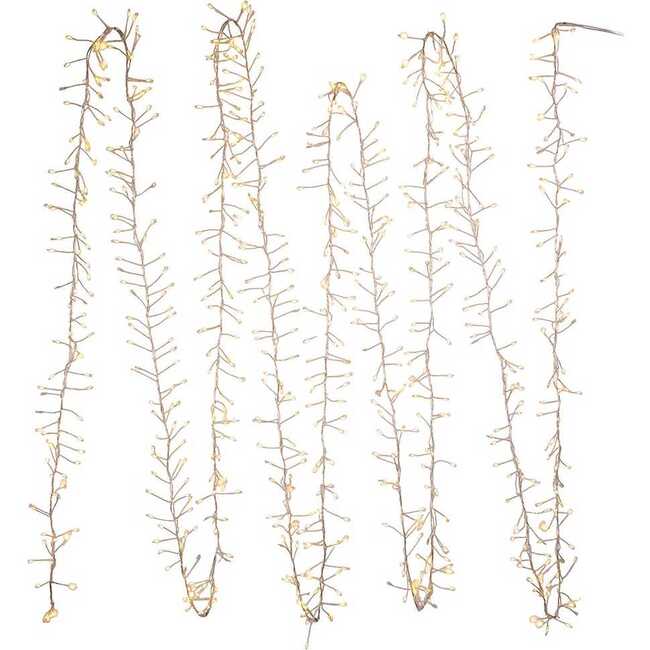 24-Foot 720-Light Warm White Twinkle LED Fairy Cluster Garland