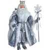 21-Inch Silver, White and Lavender Blue Standing Santa - Other Accents - 1 - thumbnail