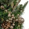 22-Inch Battery-Operated Prelit Decorated Wall Tree with Champagne Bow - Other Accents - 2
