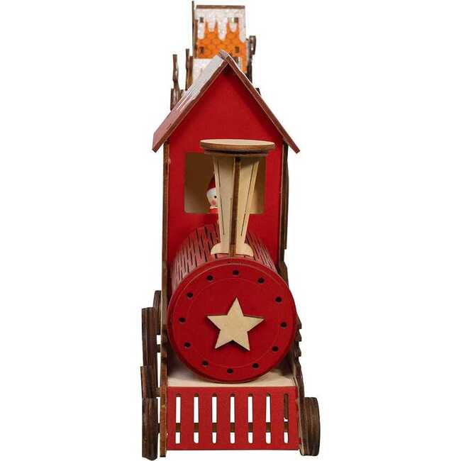 22.24-Inch Battery Operated LED Lighted Truck With Santa and Home Scene Table Piece - Other Accents - 2