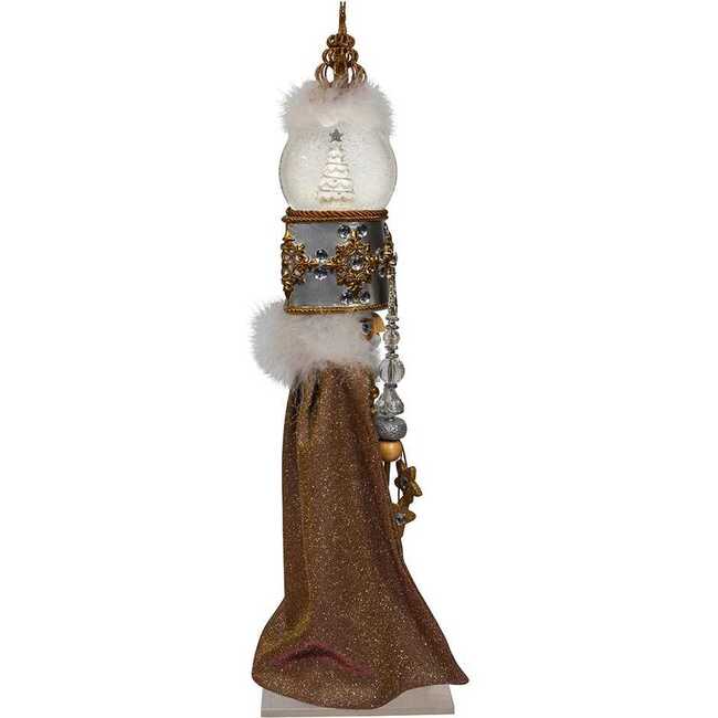 22-Inch Hollywood Nutcrackers Musical Gold and Silver Nutcracker With Water Globe - Nutcrackers - 2