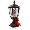 21-Inch Illuminated Santa Lamp Post With Snow Accent - Other Accents - 2