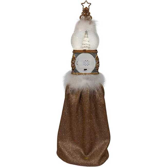 22-Inch Hollywood Nutcrackers Musical Gold and Silver Nutcracker With Water Globe - Nutcrackers - 3