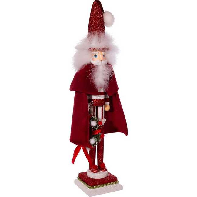 20-Inch Hollywood Red Skinny Nutcracker with Wreath - Nutcrackers - 2