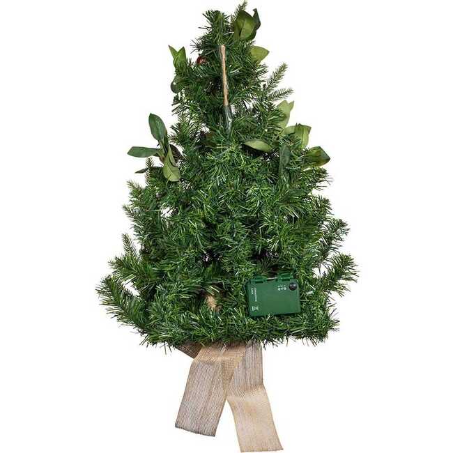 22-Inch Battery-Operated Prelit Decorated Wall Tree with Berries and Pomegranate - Other Accents - 3