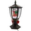 21-Inch Illuminated Santa Lamp Post With Snow Accent - Other Accents - 3
