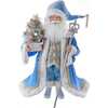18-Inch  Kringles Blue and Platinum Santa - Other Accents - 1 - thumbnail