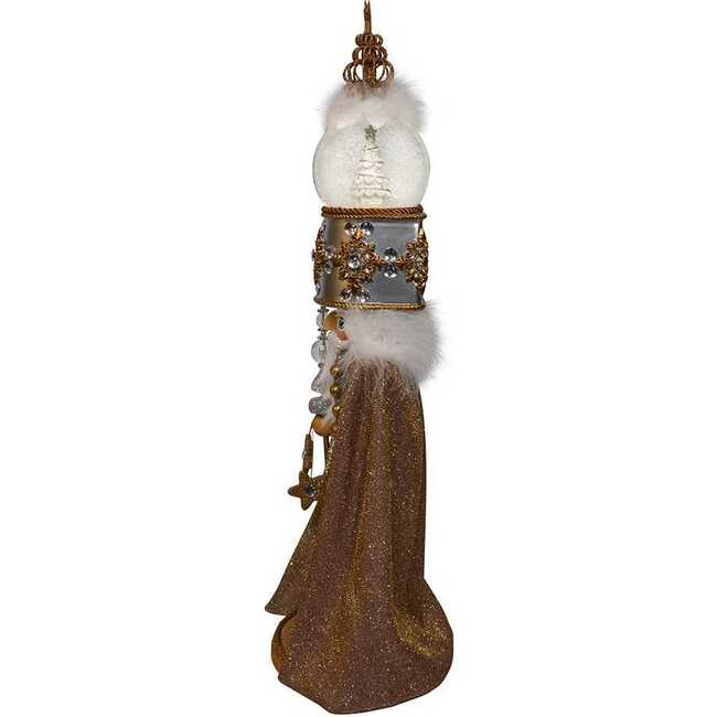22-Inch Hollywood Nutcrackers Musical Gold and Silver Nutcracker With Water Globe - Nutcrackers - 4