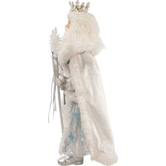 21-Inch Silver, White and Lavender Blue Standing Santa - Other Accents - 4