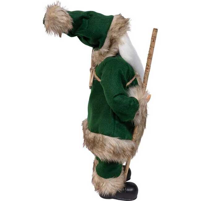 18.5-Inch Kringles Winter Green Santa with cane and lamp decoration - Other Accents - 2