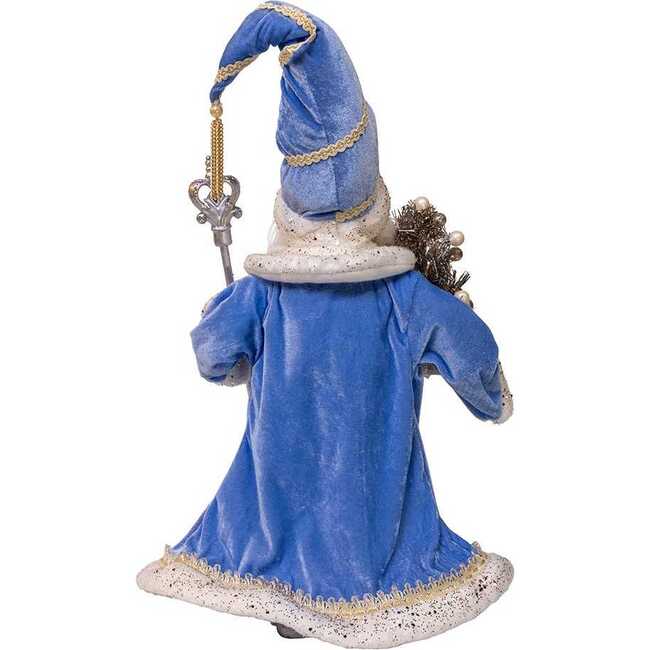 18-Inch  Kringles Blue and Platinum Santa - Other Accents - 3