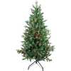 4.5-Foot Pre-Lit Multi-Color Incandescent Jackson Pine Tree - Other Accents - 3