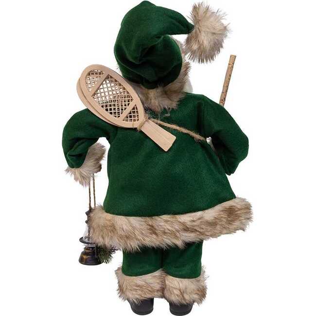 18.5-Inch Kringles Winter Green Santa with cane and lamp decoration - Other Accents - 3