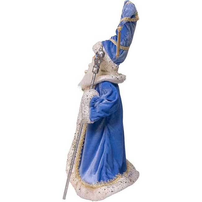 18-Inch  Kringles Blue and Platinum Santa - Other Accents - 4