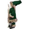 18.5-Inch Kringles Winter Green Santa with cane and lamp decoration - Other Accents - 4