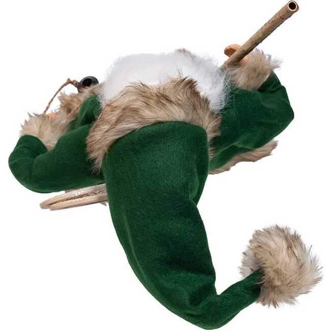 18.5-Inch Kringles Winter Green Santa with cane and lamp decoration - Other Accents - 5