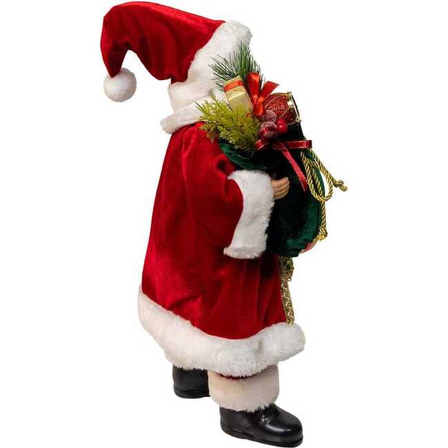 18"  Kringles Red Velvet Santa with Bag