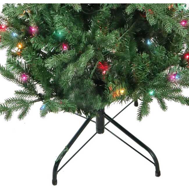 4.5-Foot Pre-Lit Multi-Color Incandescent Jackson Pine Tree - Other Accents - 4