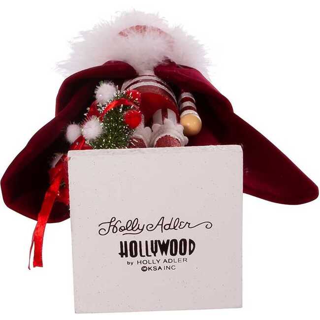 20-Inch Hollywood Red Skinny Nutcracker with Wreath - Nutcrackers - 7