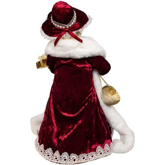 17-Inch Jacqueline Kent Red and Gold Mrs. Claus Figurine - Other Accents - 3