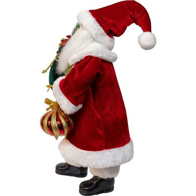 18" Kringles Red Velvet Santa with Bag - Other Accents - 4