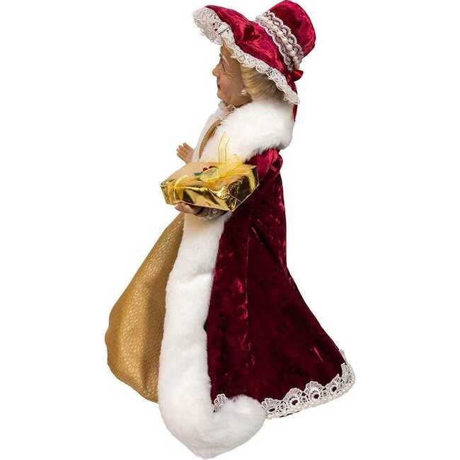 17-Inch Jacqueline Kent Red and Gold Mrs. Claus Figurine - Other Accents - 4