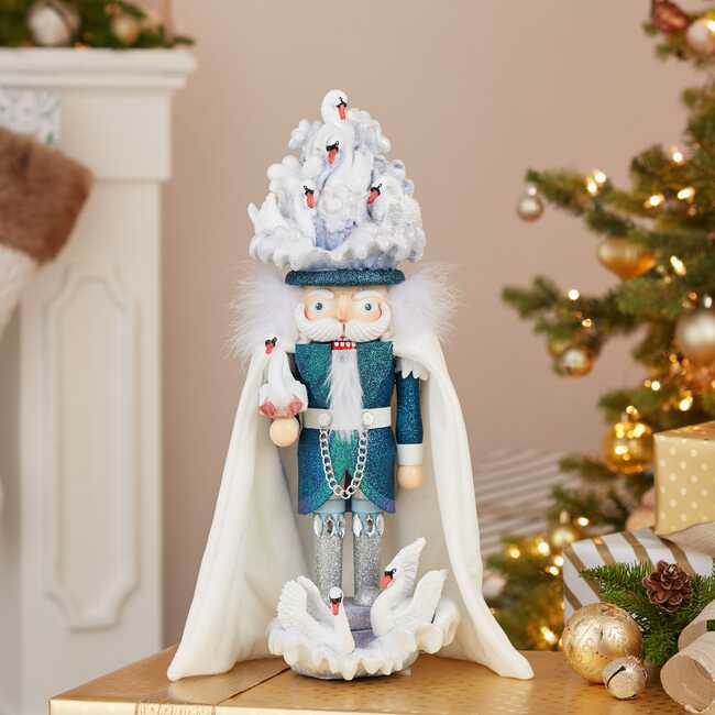 18-Inch Hollywood 7 Swans Swimming Nutcracker - Nutcrackers - 7
