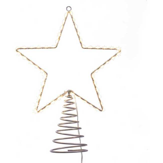 17.5-Inch Metal Lighted LED Star Treetop