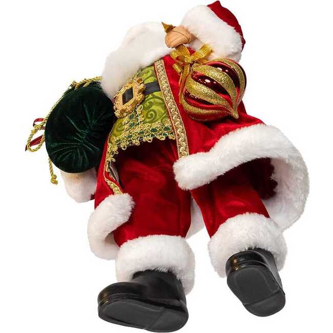 18" Kringles Red Velvet Santa with Bag - Other Accents - 6