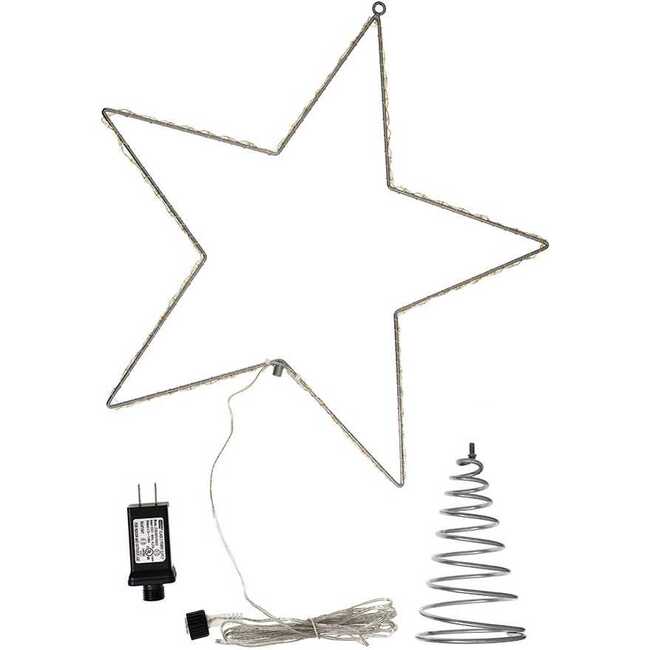 17.5-Inch Metal Lighted LED Star Treetop - Other Accents - 2