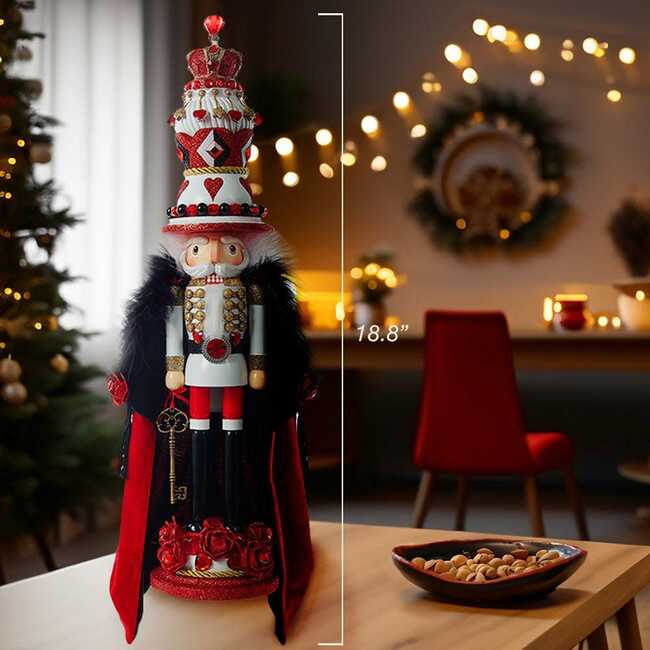 18.8-Inch Hollywood Nutcrackers King of Hearts with Cape Nutcracker - Nutcrackers - 7