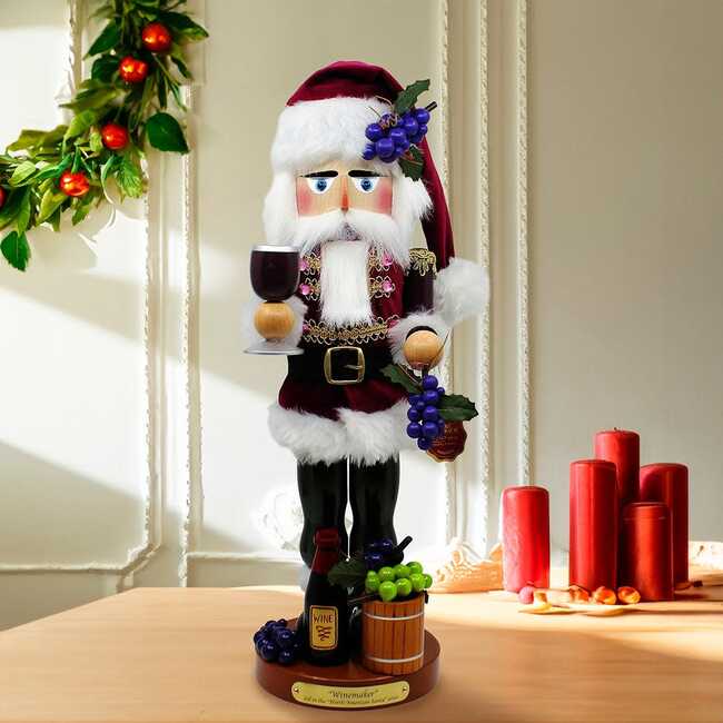 18.25-Inch Steinbach Winemaker Santa Nutcracker - Nutcrackers - 7