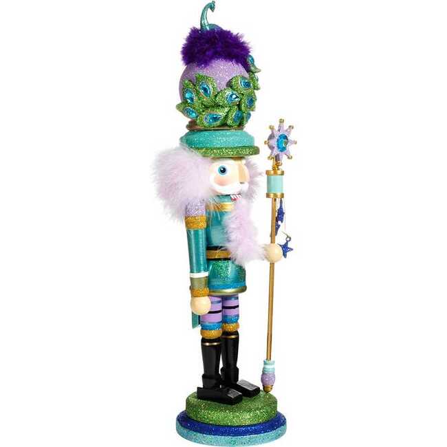 17.5-Inch Hollywood Peacock Hat Nutcracker - Nutcrackers - 2