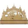 17.72-Inch Wooden LED Light-Up Christmas Village With Candle - Other Accents - 3