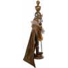 17.5-Inch Hollywood Gold with Fuzzy Cape King Nutcracker - Nutcrackers - 4