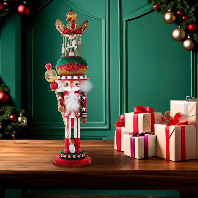 18-Inch Carousel Hat Musical Nutcracker - Nutcrackers - 7