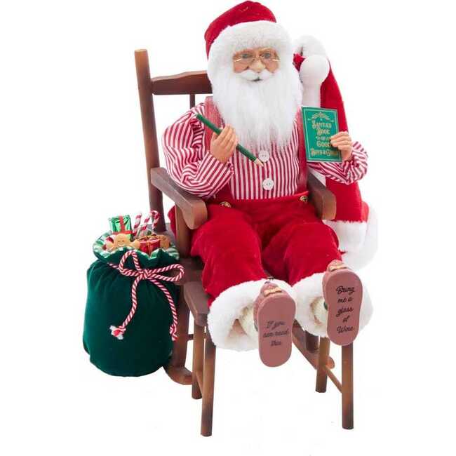 16-Inch Kringle Klaus Sitting in Chair