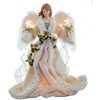 16-Inch UL 10-Light Ivory and Gray Angel Tree Topper - Other Accents - 1 - thumbnail