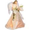 16-Inch UL 10-Light Ivory and Gray Angel Tree Topper - Other Accents - 2
