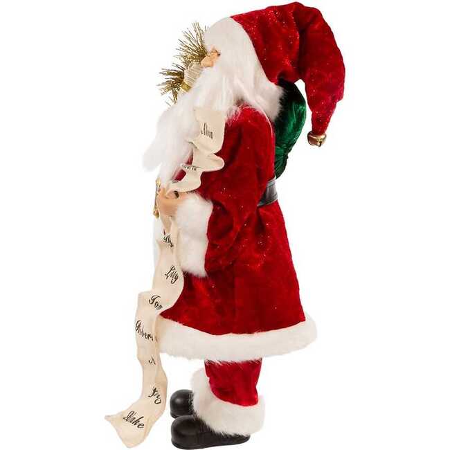 17.25-Inch Kringle Klaus Tradition Santa with List - Other Accents - 4