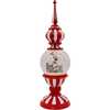 16-Inch Battery Operated Lighted Tower with Santa Scene Village - Other Accents - 2