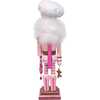 16-Inch Hollywood Nutcrackers Pink Gingerbread Baker Nutcracker - Nutcrackers - 3